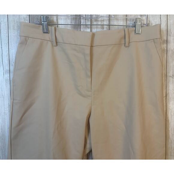 Loft Women's Khaki The Riviera Slim Chino Pants Curvy Size 12 NWT - Picture 2 of 8